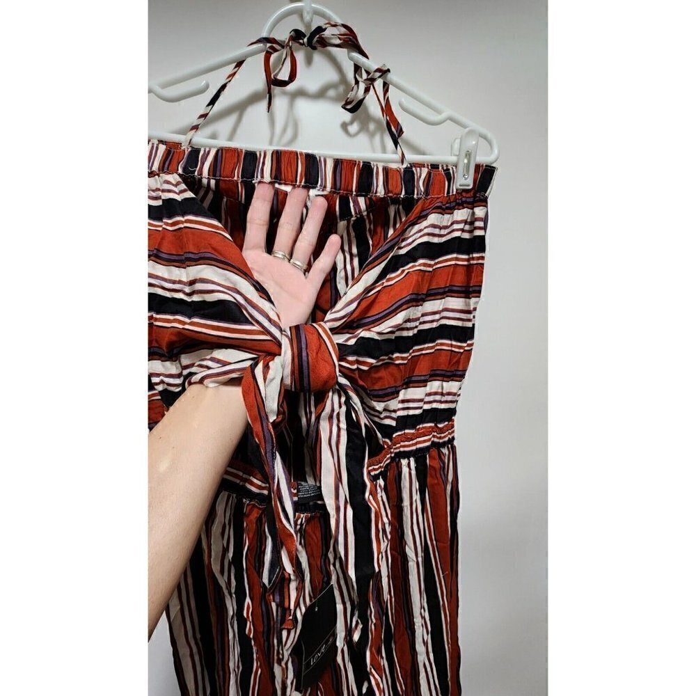 LOVE by Chesley Braun Black Striped Romper Size 3X - Picture 6 of 13